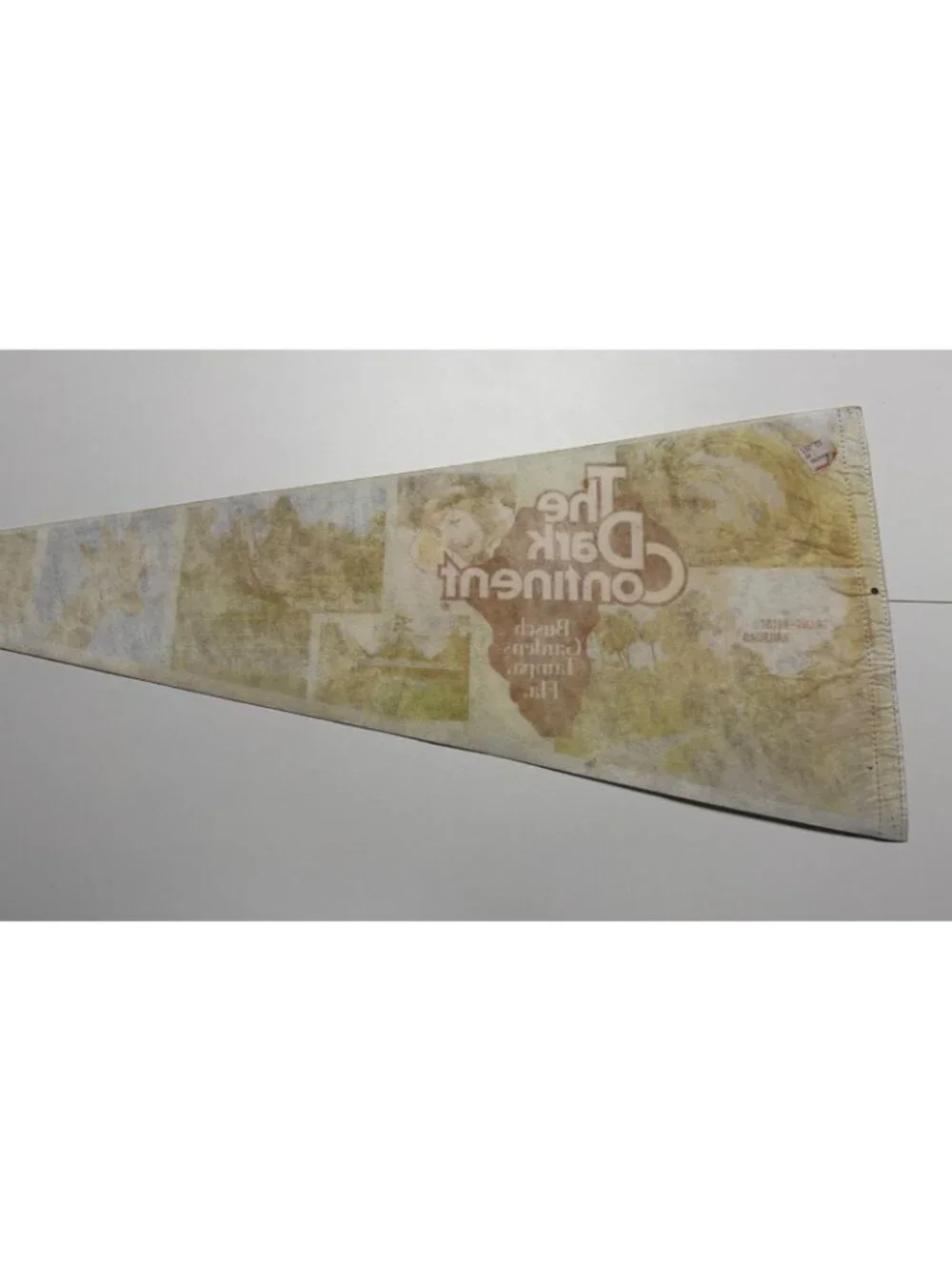 Vintage 1980s The Dark Continent Busch Gardens Tampa Florida Full Size Pennant